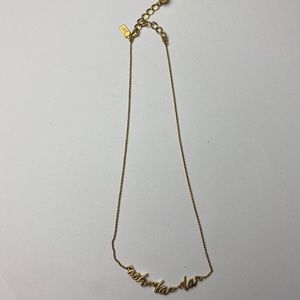 “Ooh la la” Kate Spade gold necklace